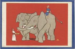 CPA éléphant Non Circulé Asie - Éléphants