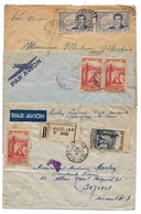 Cote D'Ivoire Lot Lettre Avion ( X 3 ) Dont Recommandée Abidjan Ivory Coast Airmail Cover - Lettres & Documents