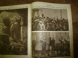 1917 LE MIROIR:Cloches Des Byng-Boys;Camps De Prisonniers Français En Allemagne;Les Canon De Bois D'instruction US;etc - Francés