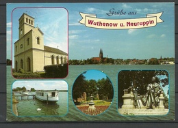 Deutschland Ansichtskarte 1991 Wuthenow Und NEURUPPIN (gesendet, Mit Briefmarke) - Neuruppin