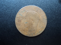FRANCE : 5 CENTIMES  1857 K    F.116 / G.152 / KM 777.5     B - * - 5 Centimes