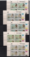 CISKEI, 1993, MNH Control Block Stamps, Famous Discoverers,  M 228-232 - Ciskei