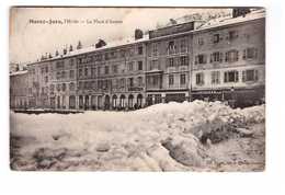 Delcampe - 39 Morez L' Hiver La Place D' Armes Cpa Cachet Morez - Morez
