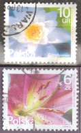 Polonia 2015-16 PL Flowers 2 Val FU - Used Stamps