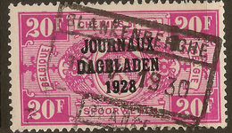BELGIUM 1928 20f Newspaper Stamp SG N460 U #JV217 - Dagbladzegels [JO]