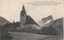 38 - CLELLES - Curieuse Eglise Avec Son Clocher Possédant Un Horloge Carillon Automatique Westminster - Clelles