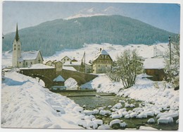 SAVOGNIN, Partie An Der Julia Mit Blick Gegen Arblatsch, Switzerland, 1987 Used Postcard [21793] - Savognin