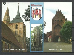 Deutschland Ansichtskarte GRANSEE 1995 Gesendet, Mit Briefmarke + Nebenstempel - Gransee