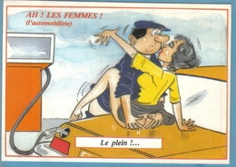 Carte Postale Illustrateur Alexandre  Humour Sexy à La Pompe à Essence Très Beau Plan - Alexandre