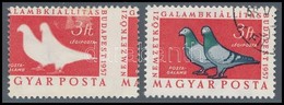 O 1957 Magyarországi Galambfajták 3Ft, Kétoldali Piros Színnyomattal, A Hátoldali Nyomat Erősen Eltolódva. A Filatéliai  - Altri & Non Classificati