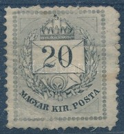 * 1874 Színesszámú 20kr Szürke (160.000) (törések, Papírelvékonyodás / Folded, Thin Paper) - Altri & Non Classificati