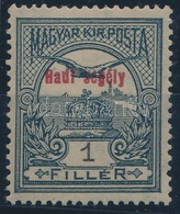 ** 1915 Hadisegély 1f Csak 'HADI SEGÉLY' Felülnyomással, A Kereten Levő Felülnyomat-rész Hiányzik - Altri & Non Classificati