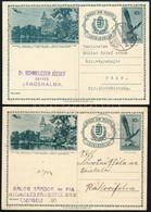 1936 10f Képes Díjjegyes Levelezőlap D1 Helyett D16-os Sorozatszámmal, Postaügynökségi  Bélyegzővel + Támpéldány - Other & Unclassified