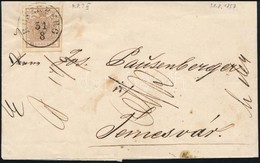 1857 6kr MP III Levélen ,,RUSZKBERG' - ,,TEMESVÁR' - Altri & Non Classificati