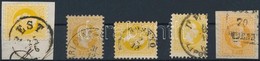 1867 5 X 2kr Látványos Színeltérésekkel, Közte Szép Bélyegzések - Sonstige & Ohne Zuordnung