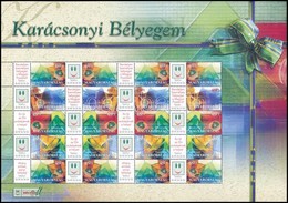 ** 2004 Karácsonyi Bélyegem - Üvegdíszek Promóciós Teljes ív (11.000) - Other & Unclassified