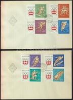 1963 Téli Olimpia (II.)- Innsbruck Vágott Sor 2db FDC-n (3.500) - Altri & Non Classificati