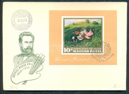 1966 Festmény (I.) Vágott Blokk FDC-n (4.000) - Sonstige & Ohne Zuordnung