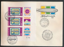 1977 Bélyegbemutatók Vágott Blokk FDC-n (4.000) - Other & Unclassified