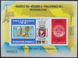 ** 1982 Philexfrance Vágott Blokk (3.500) - Sonstige & Ohne Zuordnung