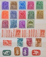 ** * Főleg Postatiszta Magyar Sorok, Töredéksorok, Darabok 1938-1962 10 Lapos A/4 Berakóban - Used Stamps