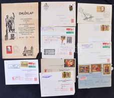 Nagy Banános Karton Tele FDC-kkel, Díjjegyesekkel, Emléklapokkal, Benne Kevés Köznapi Küldemény Is - Used Stamps