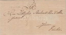 1786 Portós Levél / Cover With Postage Due 'Von Ofen.' - Semlin - Other & Unclassified