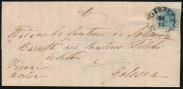 1856 9kr Levélen Németországba ,,MISKOLCZ' - ,,PESTH' - ,,BURXDORF BAHNHOF' - Golsch - Other & Unclassified