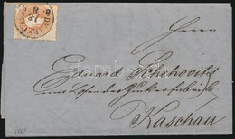 1862 10kr Levélen ,,DEBRECZEN B.H.' - Kaschau - Sonstige & Ohne Zuordnung