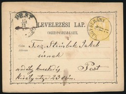 1871 2kr Díjjegyes Levelezőlap 'NAGY-SURÁNY' - Sonstige & Ohne Zuordnung