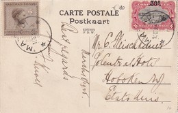 CONGO BELGE 1925 CARTE POSTALE DE MATADI - Cartas & Documentos