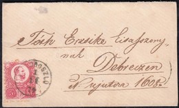 1874 Réznyomat 5kr Levélen '(HAJDU)SZOBOSZLÓ'  - 'DEBRECZEN' - Other & Unclassified