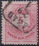 O 1874 5kr Kopott Lemez A Bal Oldali Háromszögekben - Other & Unclassified