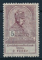 * 1913 Árvíz 5K (6.000) (ránc / Crease) - Other & Unclassified