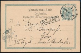 1901 Osztrák Díjjegyes Levelezőlap Fiuméből Bécsbe Hajópostával 'PAQUEBOT' - Altri & Non Classificati