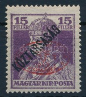 * Debrecen I. 1919 Károly/Köztársaság 10f Piros Felülnyomással, Garancia Nélkül (70.000) - Sonstige & Ohne Zuordnung