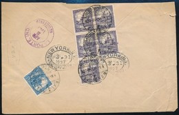 1927 Céges Levél V.B.W. Perfin Bélyegekkel Bérmentesítve Budapest New York - Sonstige & Ohne Zuordnung