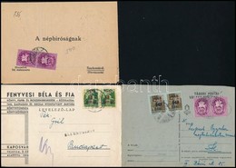 1945-1946 2. és 9. Díjszabás 3 Db Távolsági és Helyi Levél - Other & Unclassified