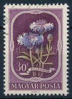 O 1951 Virág 30f Erősen Eltolódott Kék Színnyomat - Altri & Non Classificati