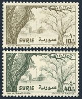 Syria C226-C227,hinged.Michel 707-708. Day Of The Tree,1956.Tree And Mosque. - Bäume