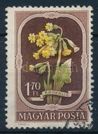 O 1951 Virág 1,70 Ft Eltolódott Zöld Színnyomat - Altri & Non Classificati