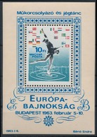 ** 1963 Műkorcsolya Blokk ,,nyílhegy' Lemezhibával (4.000) - Sonstige & Ohne Zuordnung