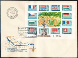1977 Duna - Rajna - Majna Vágott Blokk FDC (25.000) - Sonstige & Ohne Zuordnung