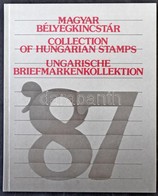 ** 1987 Magyar Bélyegkincstár, Benne Feketenyomat Blokk Zöld Sorszámmal - Other & Unclassified