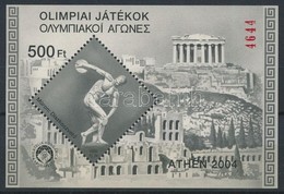 ** 2003 Olimpiai Játékok Emlékív Feketenyomat Piros Sorszámmal - Other & Unclassified