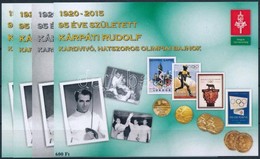 ** 2015 90 éve Született Kárpáti Rudolf 4 Db-os Emlékív Garnitúra - Other & Unclassified