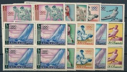 ** Ajman 1965 Olimpia Sor égyes Tömbökben (Mi EUR 36.-) - Altri & Non Classificati