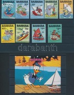 ** Antigua és Barbuda / Barbuda 1981 Walt Disney Figurák Sor Mi 534-542 + Blokk 56 - Sonstige & Ohne Zuordnung