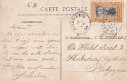 CONGO BELGE 1906 CARTE POSTALE DE LEOPOLDVILLE - Briefe U. Dokumente