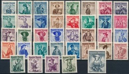 ** 1948-1952 Népviselet Sor Mi 893-926 + 978-980 - Other & Unclassified